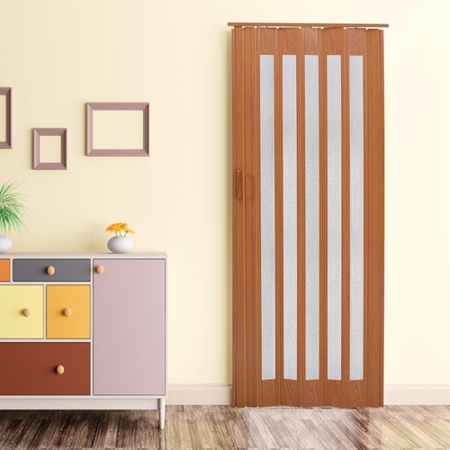 Folding door pvc wood - door,