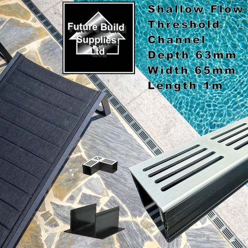 Low profile threshold drainage - threshold,