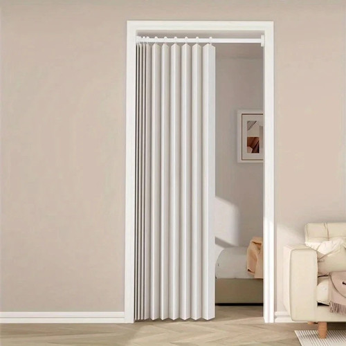 Pvc folding door oak effect - pvc,