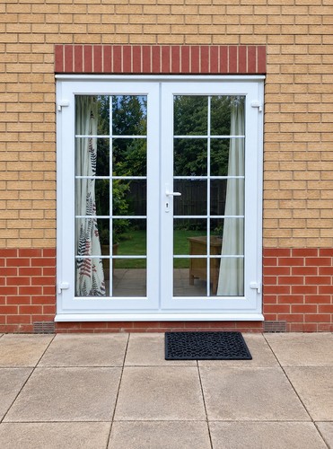 Pvc french doors 1760mm - pvc,
