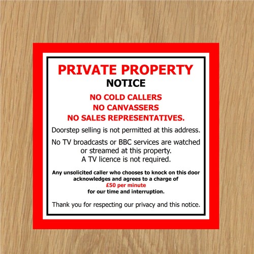 Private property no cold - private,